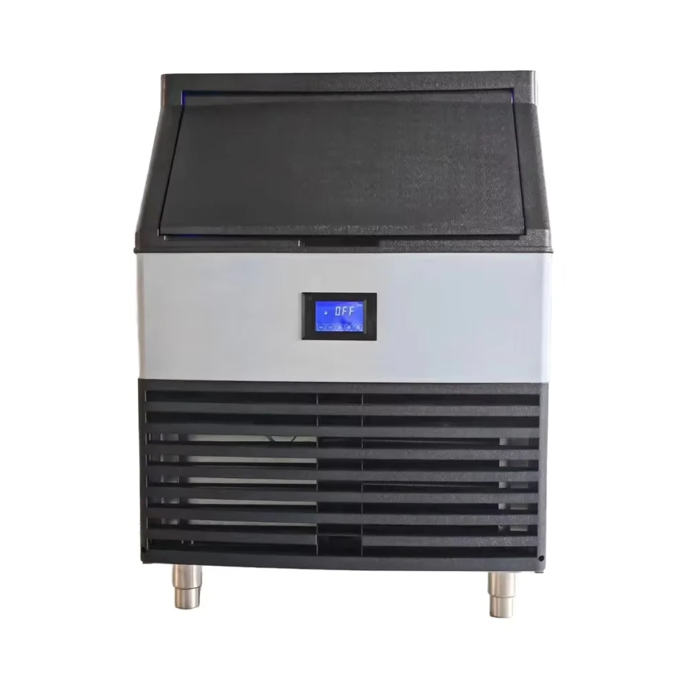 

Коммерческий портативный льдогенератор 80 кг/24 часа для ресторана, бара, простой в эксплуатации двигатель с основными компонентами 110/220 В, ПЛК для холода