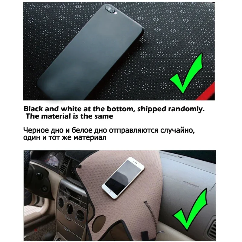 Car Dashboard Cover Silicone Non-Slip For Honda Jazz Fit 3RD Generation 2014 2015 2016 2017 2018 DashMat ANti-UV Sun Shade