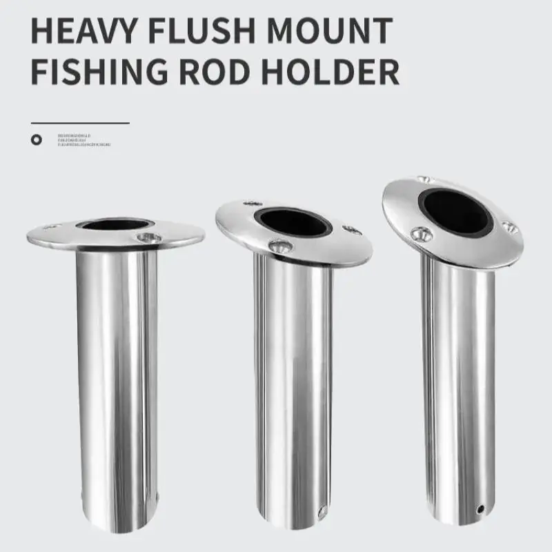 Boat Accessories Marine Stainless Steel Heavy 316 Fishing Rod Holders Flush Mount Fishing Rod Pole Holders 15/30/90 Degree