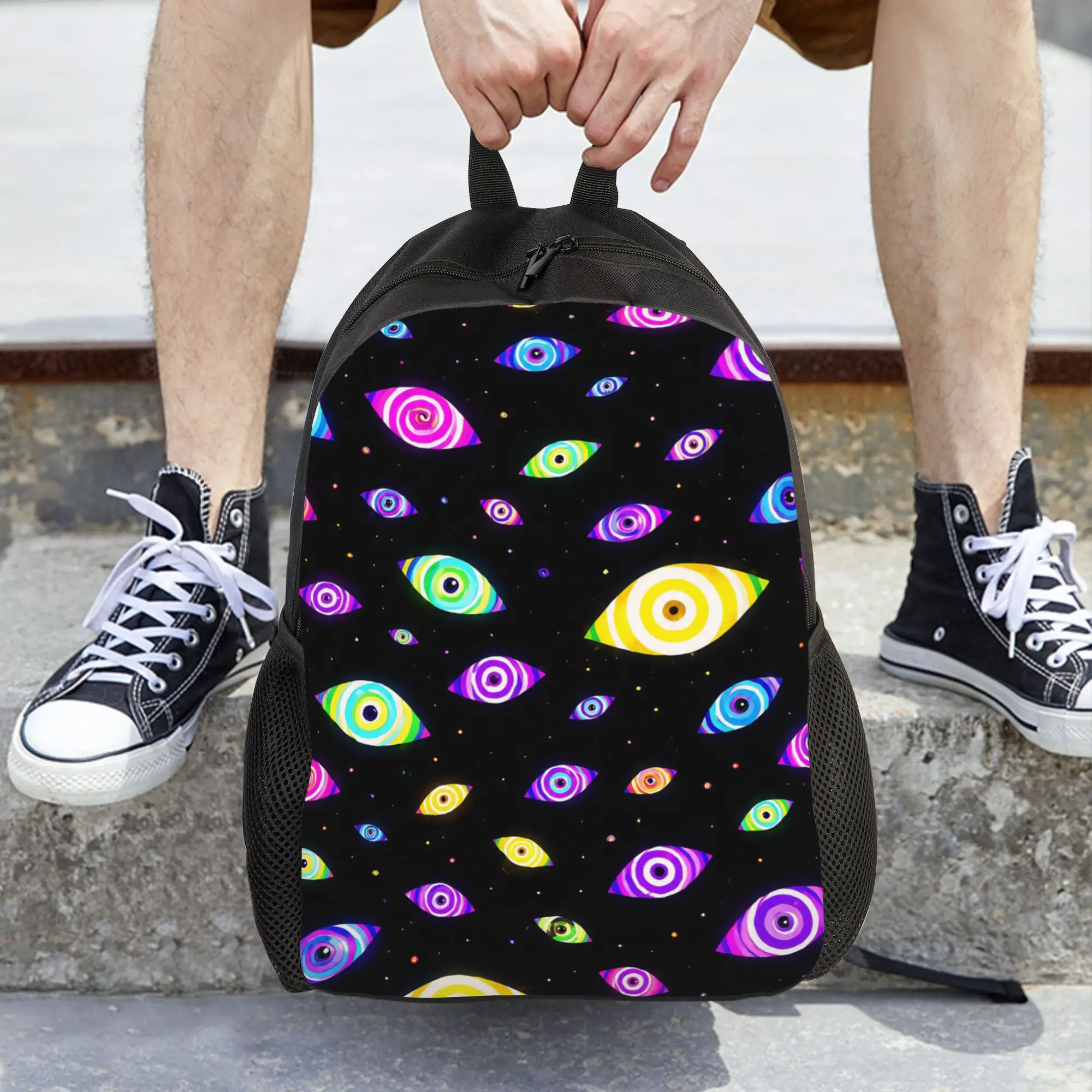 Cartoon Digitals Circus Women Backpack Classical Student School Bag  Computer Backpack Boys Girls Travel Shoulder Bag