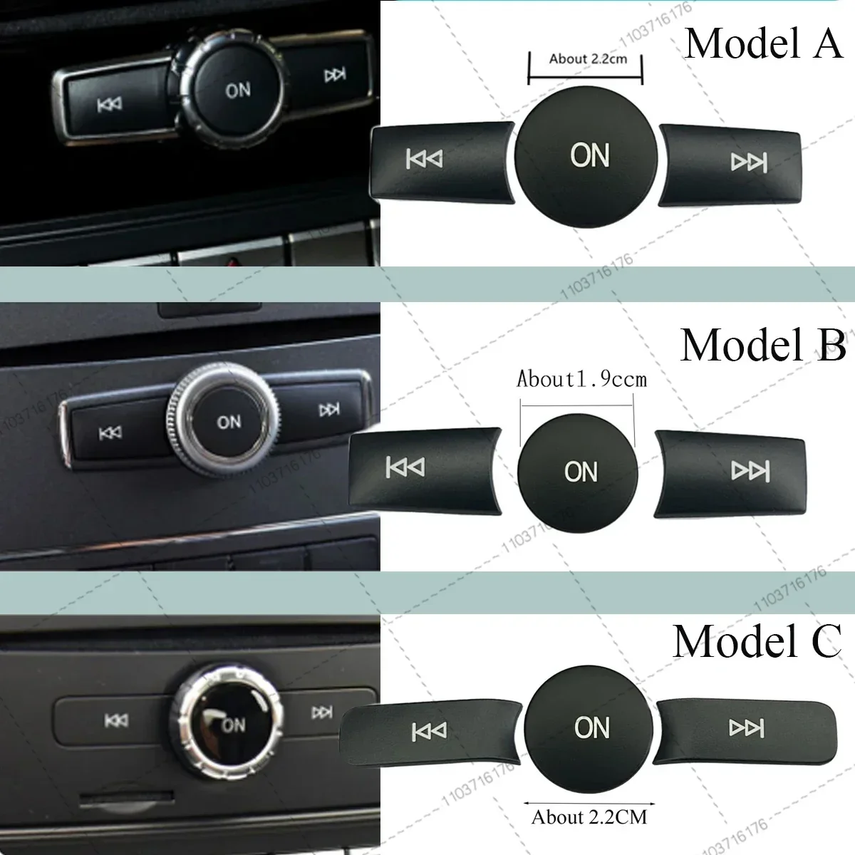 Car Multimedia Volume Radio ON Button Cover Trim Sticker Decal For Mercedes Benz A B C E GLA CIA ML GL SLK  W176 W246 W204 W212