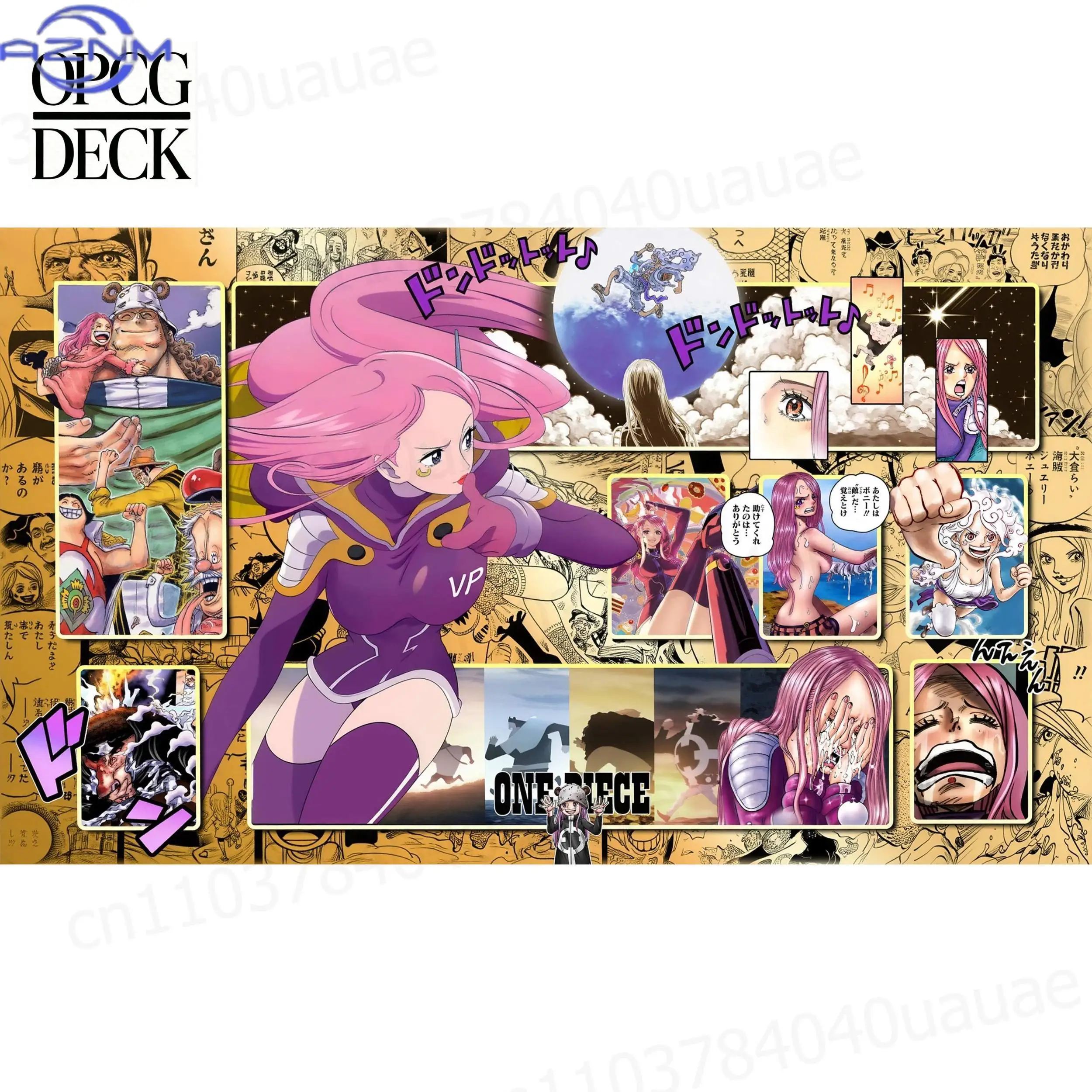 One Piece Opcg Playmat Card Gamejewelry Bonney Monkey D. Luffy Anime Playmat High-Quality Card Game Mat 60*35Cm