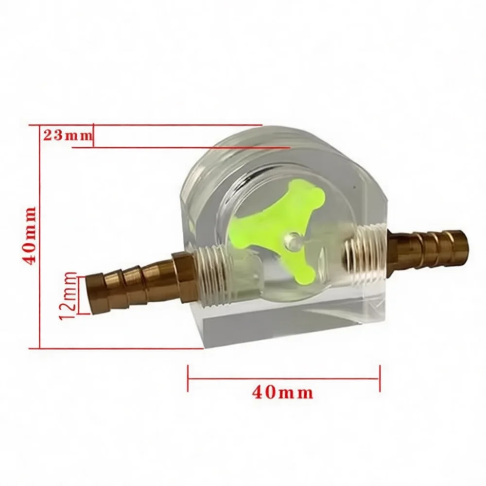 For Wanhong Flow Monitor Indicator Cooling System Spindle Motor Water Fluid Observation Gauge Pipe Fittings Tool