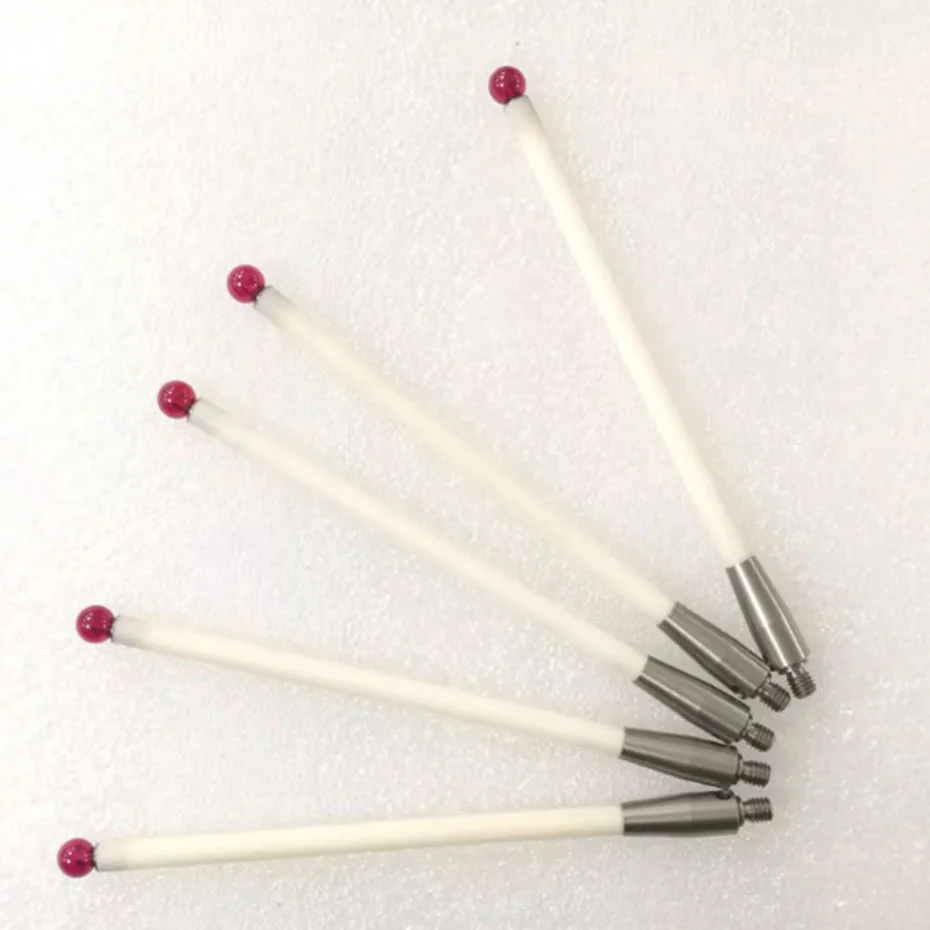 Ruby measuring needle M4 thread CNC machine probe ceramic rod extension rod Ruby measuring needle