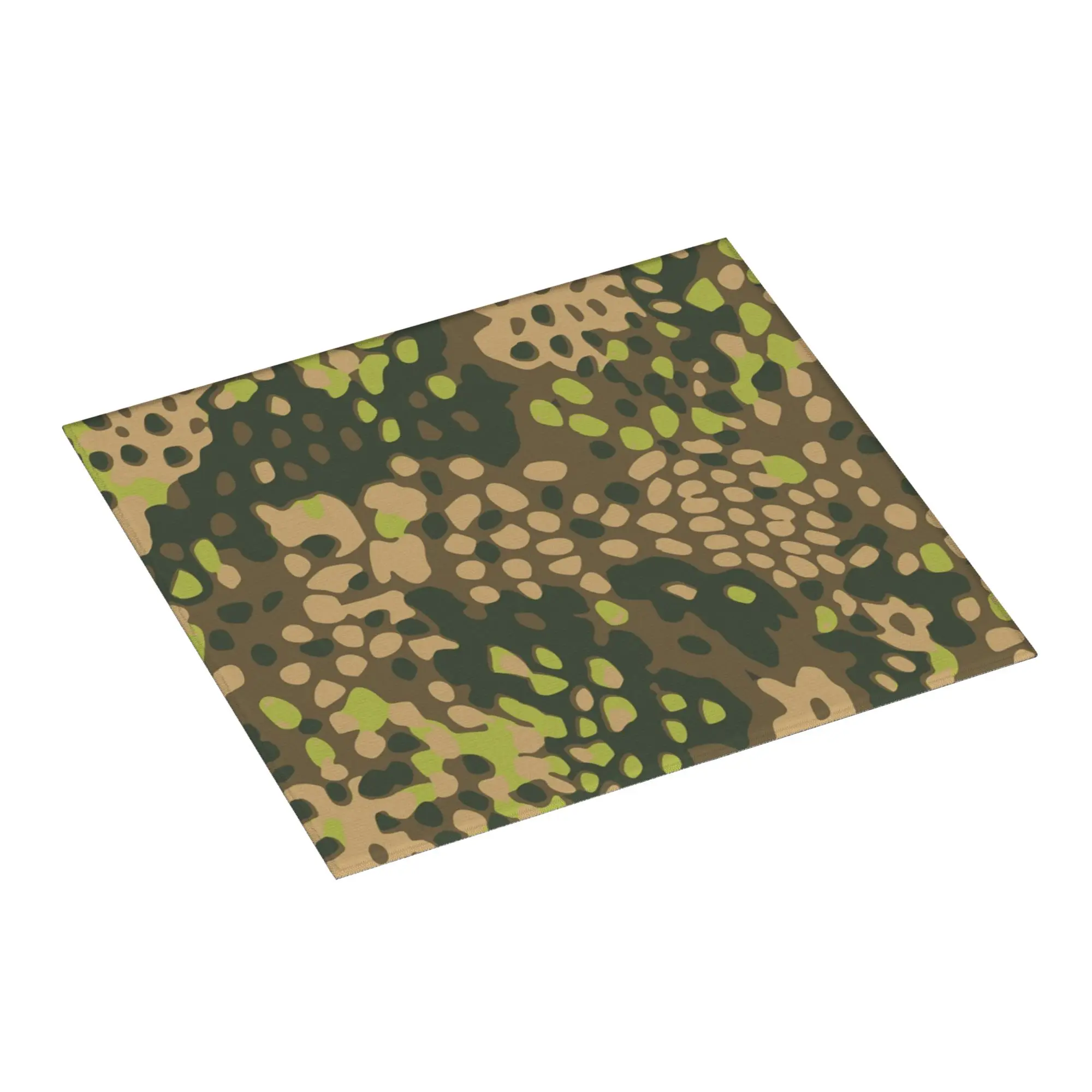 German Spring Oak Camouflage Drying Mat For Kitchen Waterproof Non‑Slip Oil Proof Army Camo Bathroom Countertop Protector Mat