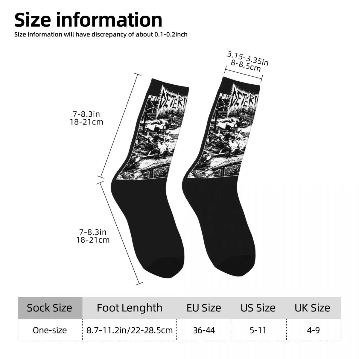 Band Music Socks para homens e mulheres, quente, confortável, melhor ideia do presente, deterioração, merch