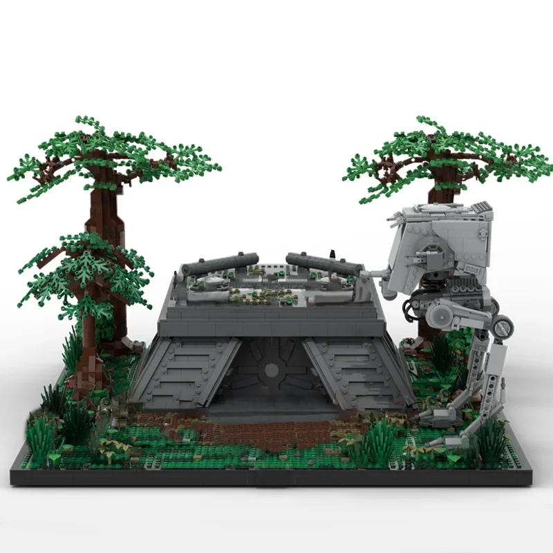 

MOC Space Wars Imperial Bunker Of Shield Generator Included AT ST Robot Building Blocks Assemble Brick Parts Kid Toys DIY Gift