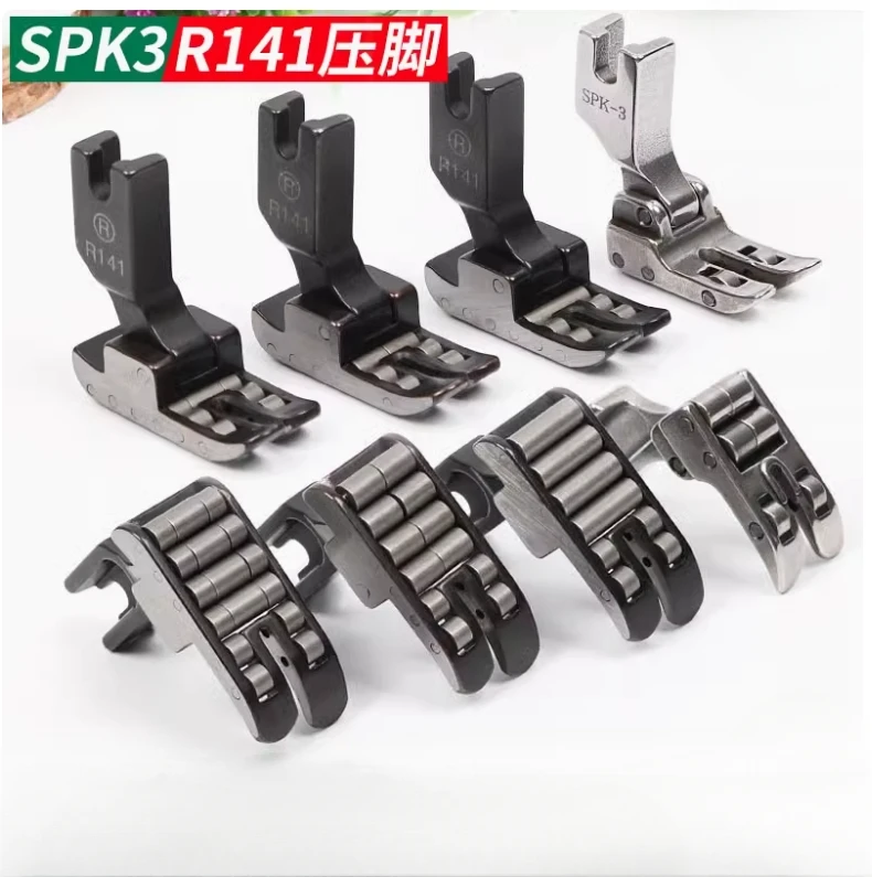 Roller anti-wrinkle presser foot SPK-3 luggage with coated leather presser foot