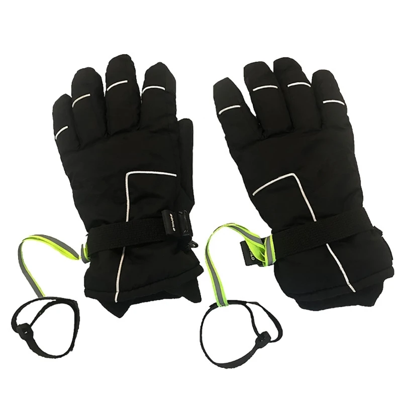 4Pcs Adjustable Handcuff Glove Strap Reflective Sport Glove Safety Strap Ski Glove Elastic Wrist Handcuff Glove Strap