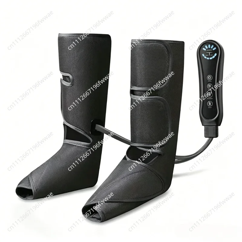 Air Compression Leg & Foot Massager  12 Airbags with Heat, 3 Modes & 5 Levels for Circulation & Pain Relief