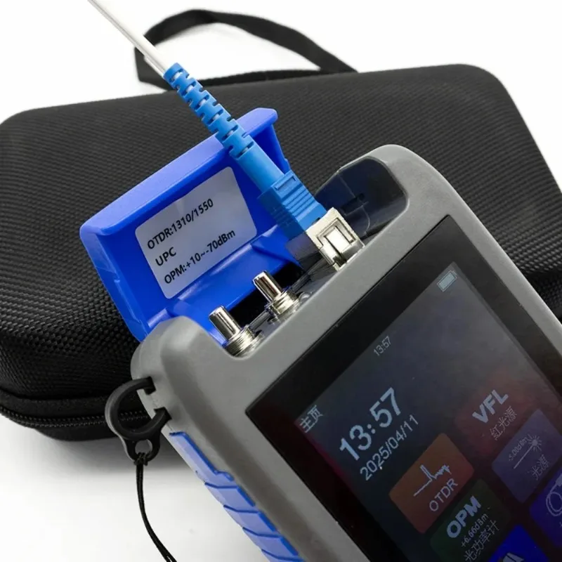 OTDR Active Fiber Live Test 1310/1550nm 22dB 80KM Fiber Reflectometer Otdr Touch Screen OPM VFL Tester