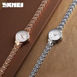 SKMEI 1410 Wrist Waterproof Stainless Steel Women Watches Luxury Montre Femme Quartz Watch Women Fashion Ladies Watches