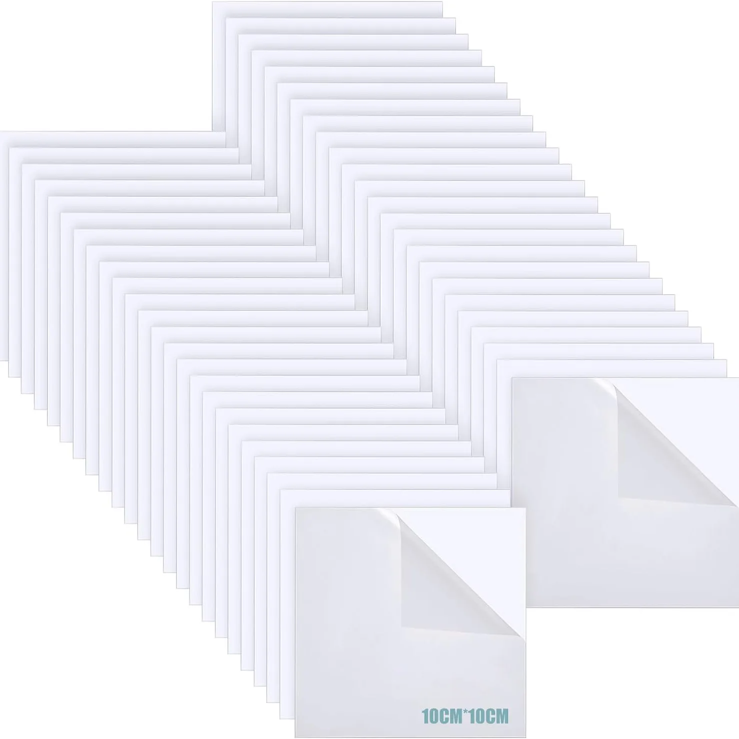 Acrylic Sheets Clear Plastic Sheets 10cm Square Transparent Panel Signs for Laser Cutting DIY Projects Photo Frame Display Craft