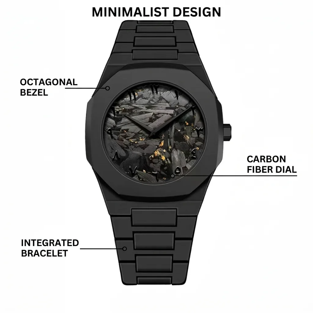1pcs Men's Black Dial Alloy Strap Vintage Fashion Map Dial Lightweight Sporty Details Quartz Watch for Daily Business Party Holi