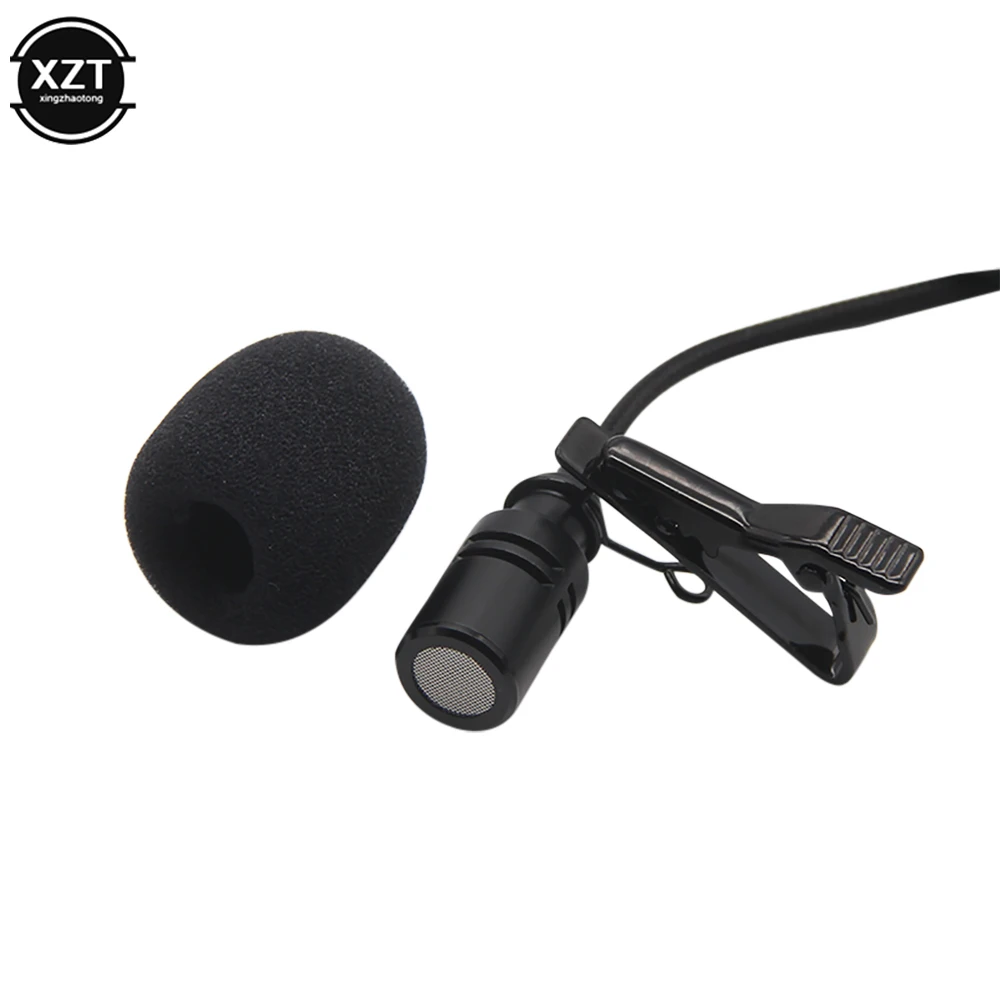 1.5m Mini USB Microphone Professional External Mic Stereo Microphone Outdoor Sports DV lavalier Clip for GoPro Hero 3/3+ 4