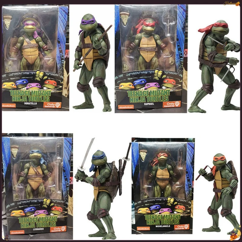 

Коллекционная подвижная фигурка Neca Domestic Teenage Mutant Ninja Turtles TMNT, версия по фильму 1990 года, 7 дюймов, лимитированная серия