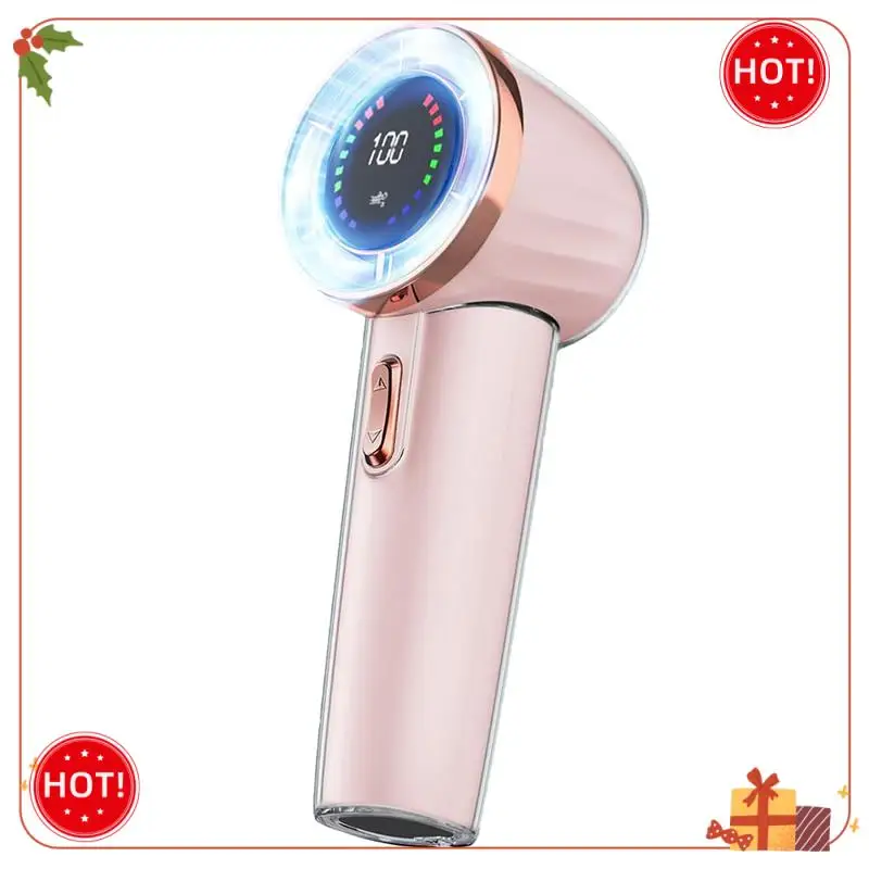 مروحة محمولة باليد من ABLE، سرعة (1-100) مروحة توربو صغيرة قابلة للتعديل، مروحة محمولة قابلة لإعادة الشحن مع شاشة رقمية