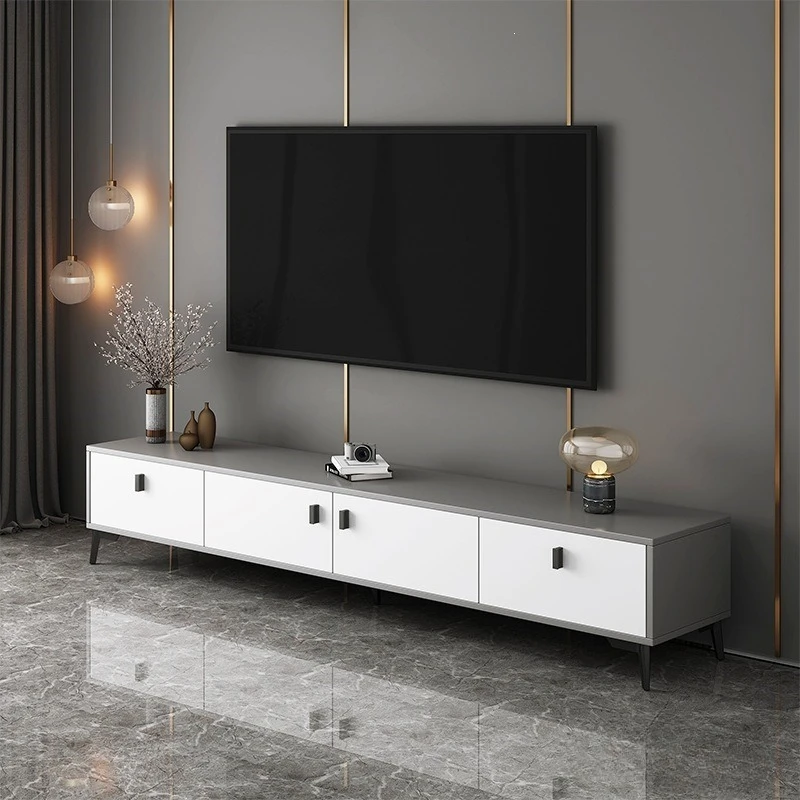 Simple Storage 2025 Small Apartment Rental House TV Cabinet Integrated New Home Storage TV Cabinet Living Room