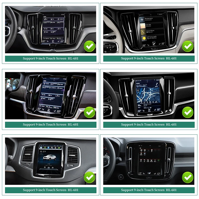 CarPlay Adapter for Volvo XC40 Android Auto Wireless Apple CarPlay Android System 3 in 1 iPhone Samsung Phone Apps Full Screen
