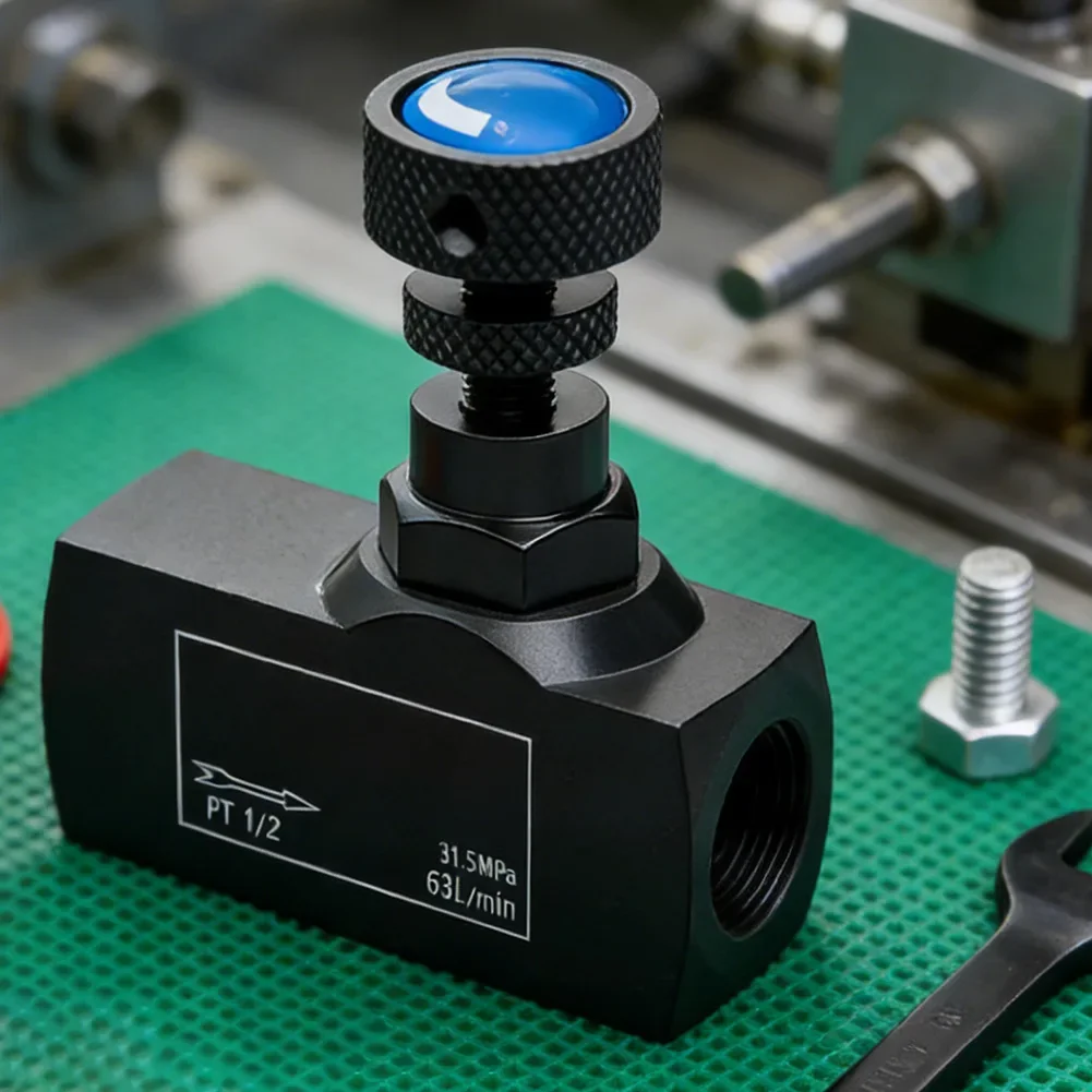 1pc Hydraulic One-way Throttle Valve Flow Control Adjustable For Injection Molding Machines Accessories