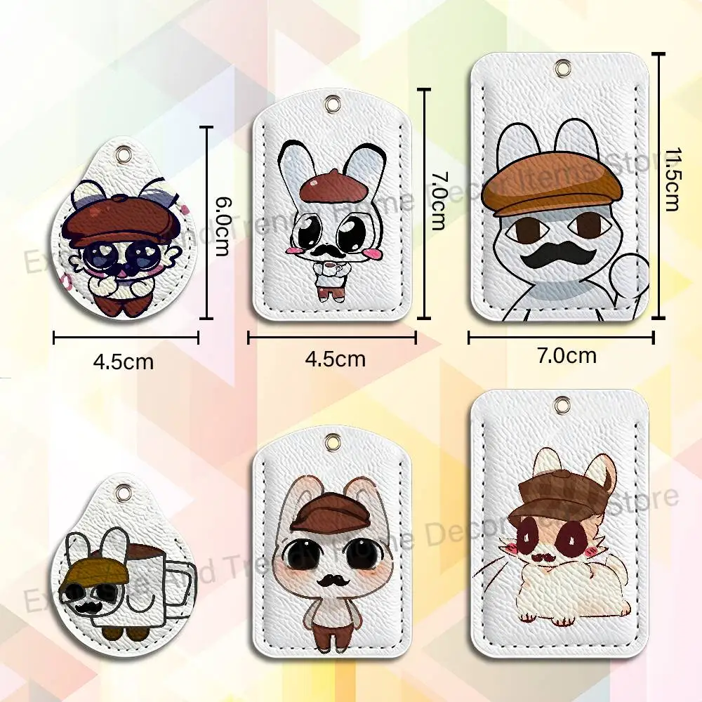 Barney A-Anomaly Animal Hospital Custom Access Card Case Leather Card Holder Transportation Card Case Gifts