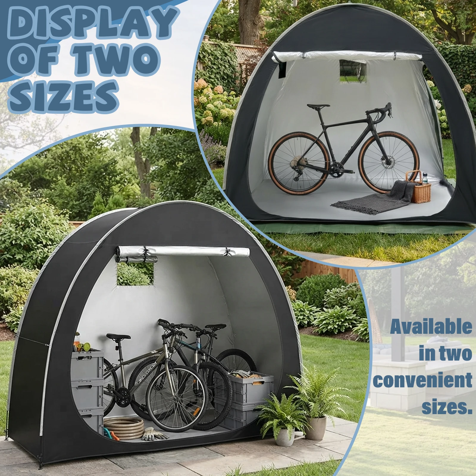 tenda-portatile-per-biciclette-in-tessuto-oxford-rinforzato-riparo-privato-per-viaggi-escursioni-ciclismo-campeggio-e-viaggi-all'aperto