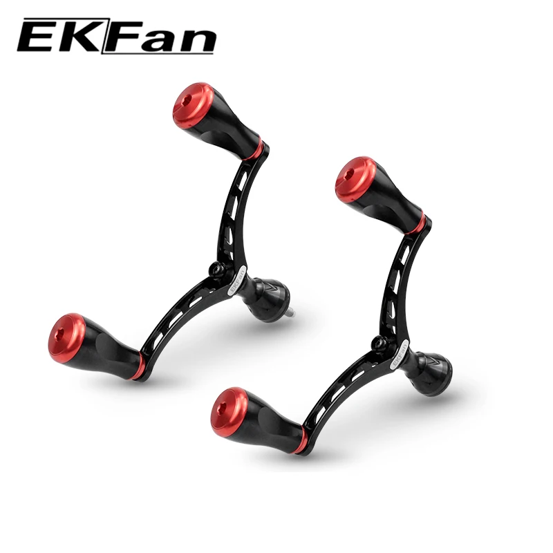 EKFan New 105MM 95MM CNC Process Alloy Handle 48G Suit For Spinning Bast Casting Fishing Reel Handles Knobs Parts Accessory DIY