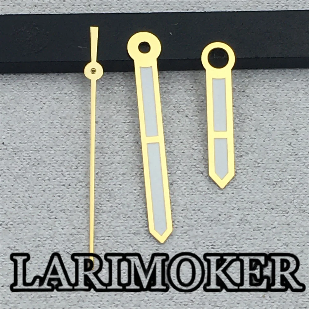 LARIMOKER New Gold Sillver orologio in oro rosa puntatore lancette luminose verdi fit movimento NH35