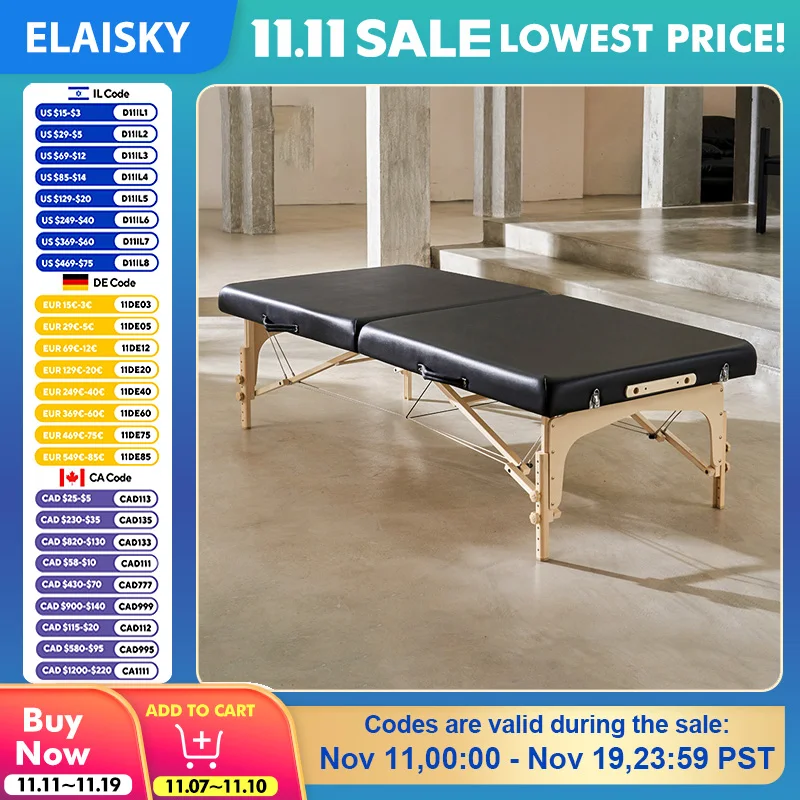 

Портативная косметическая кровать, складная массажная кровать для спины, широкий подъем, портативная массажная кровать для салона красоты, кровать для татуировки, мебель для салона красоты