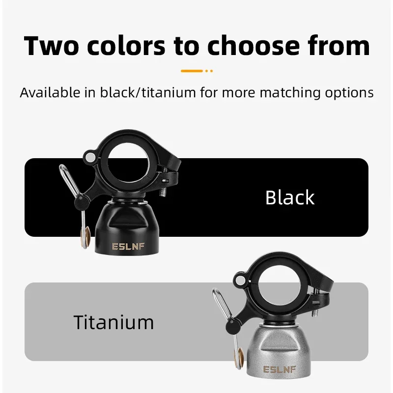 ESLNF Bike Bell with Single-Strike Mode and Constant Cowbell Mode Ringing Bike Bell for MTB Road Bike Copper Bicycle Bell image 3