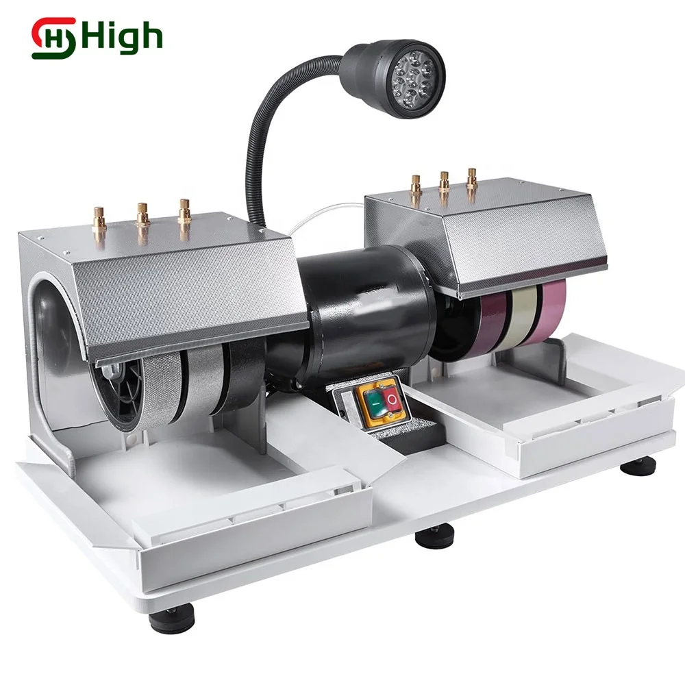 

Cabbing Machine 6" 2HP 1800rpm Efficient Lapidary Rock Grinder Polisher With Lamp & Water Pump for Gem Jade Stone