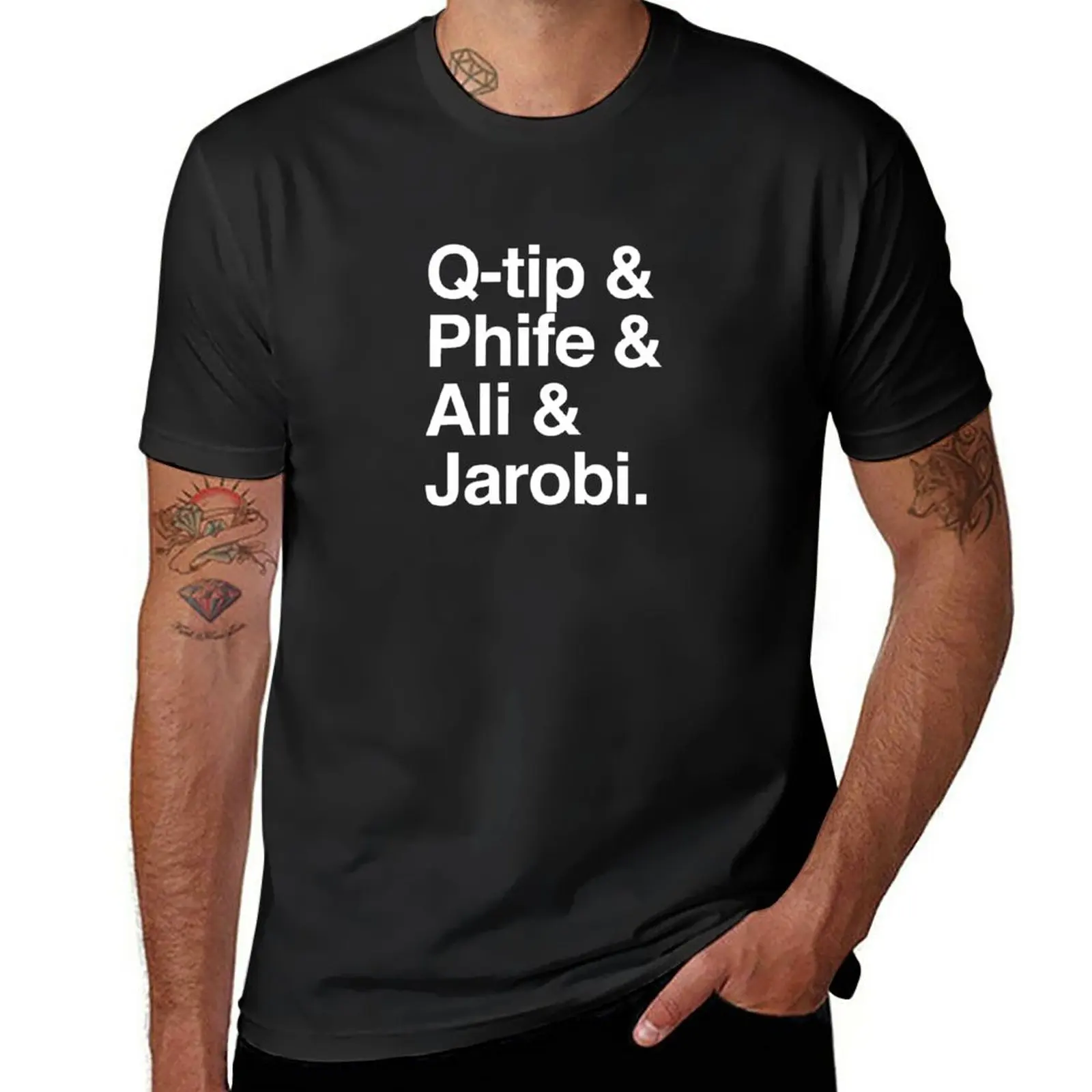 

New Q-tip & Phife & Ali & Jarobi T-Shirt Anime t-shirt Oversized t-shirt men clothing