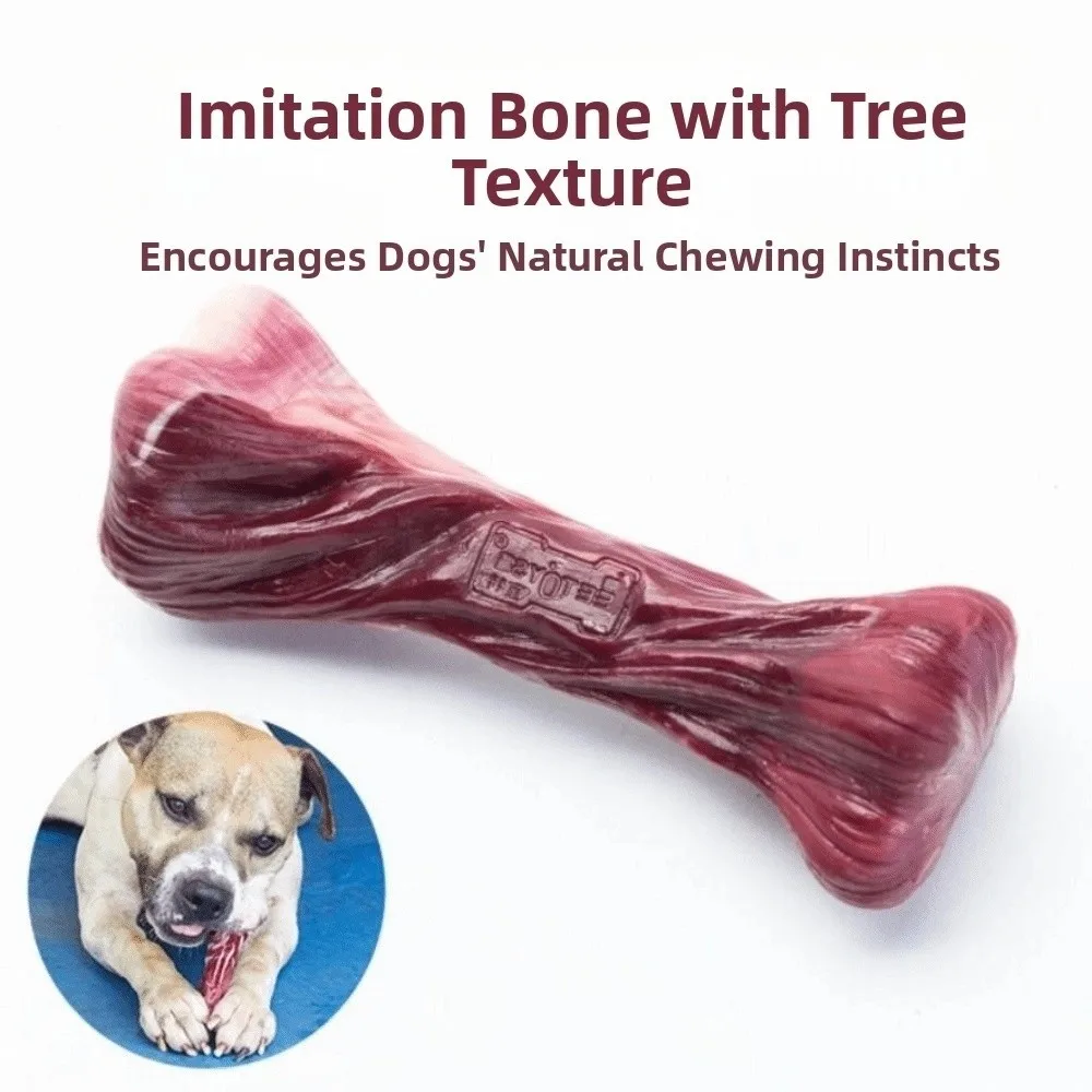 

Simulation Bone Dog Chew Teeth Cleaning Interactive S-shaped Chew Toys Eco-Friendly Nylon Indestructible Dog Bone Tug of War