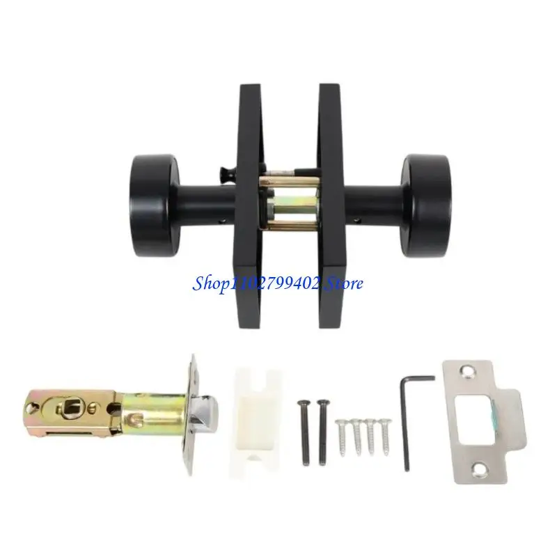 547F Matte Black Alloy Door Lockset entrada rápida da instalação fechaduras da porta