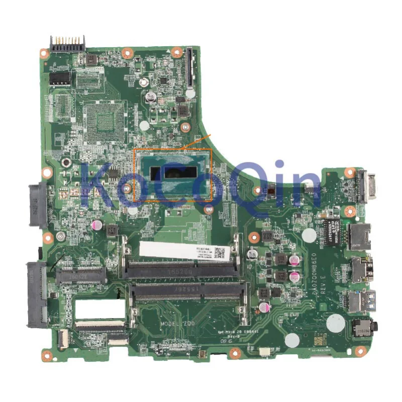 FOR ACER Aspire E5-471 Motherboard i3-5005U DA0ZQ0MB6E0 SR27G DDR3