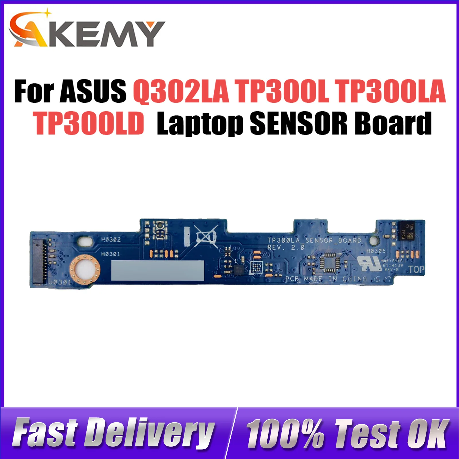 For ASUS Q302LA TP300L TP300LA TP300LD Laptop SENSOR Board 100% Tested Fast Ship