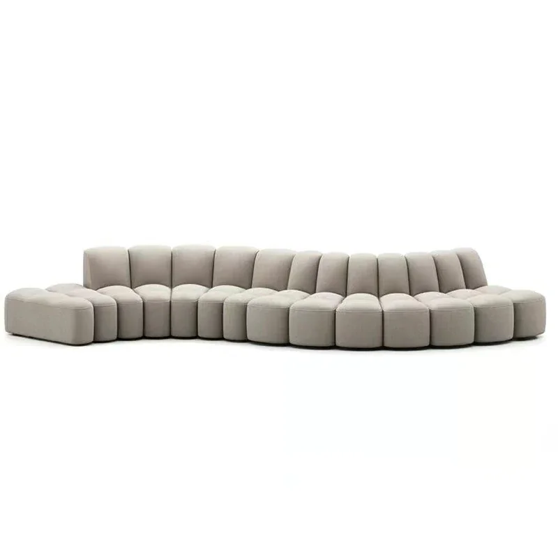 Living room combination small module snake sofa hotel villa s-shaped comfortable sofa