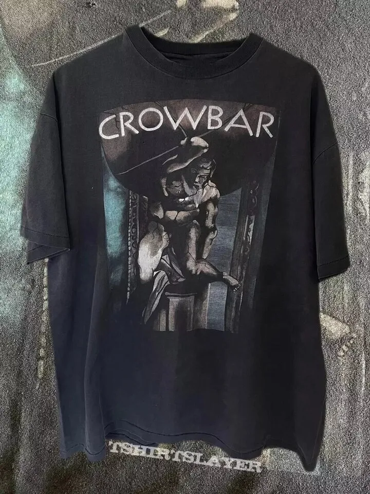 New Popular Crowbar Band Black T-Shirt Cotton Full Size S-5XL