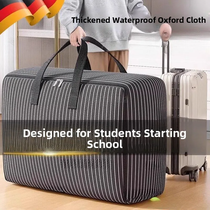 

Сумка для хранения одеял из оксфордской ткани, утолщенная, водонепроницаемая, для переезда, для путешествий и школы, большая вместимость