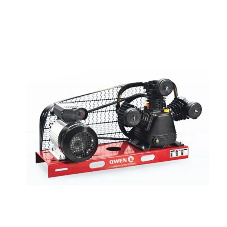 Low Noise 5.5KW 7.5HP 115PSI Piston Base Plate Base Mounted Electric Air Compressor 8 Bar Piston Air Compressor Motor