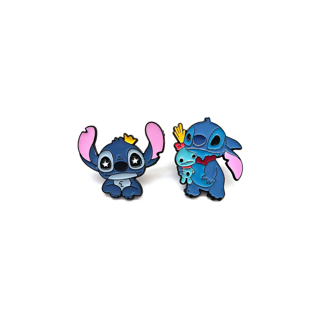 Akrylowa broszka Disney Stitch, przypinka anime Stitch, figurka akcji, zabawki, przypinka z kreskówki, akcesoria, prezenty kawaii