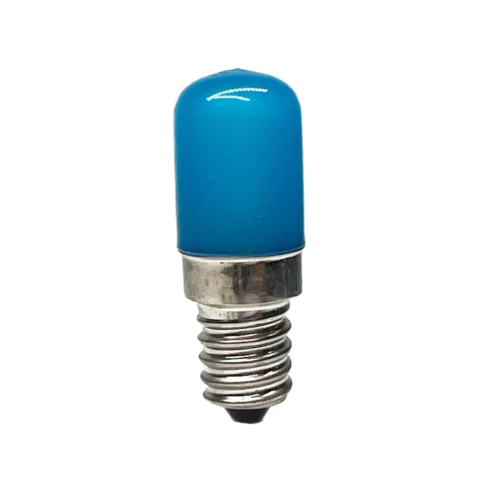 Bombilla colorida T18 para refrigerador, cubierta de PC E12, E14, 85-265V, congelador, lámparas de ahorro de energía de 2W, rojo, azul, verde,