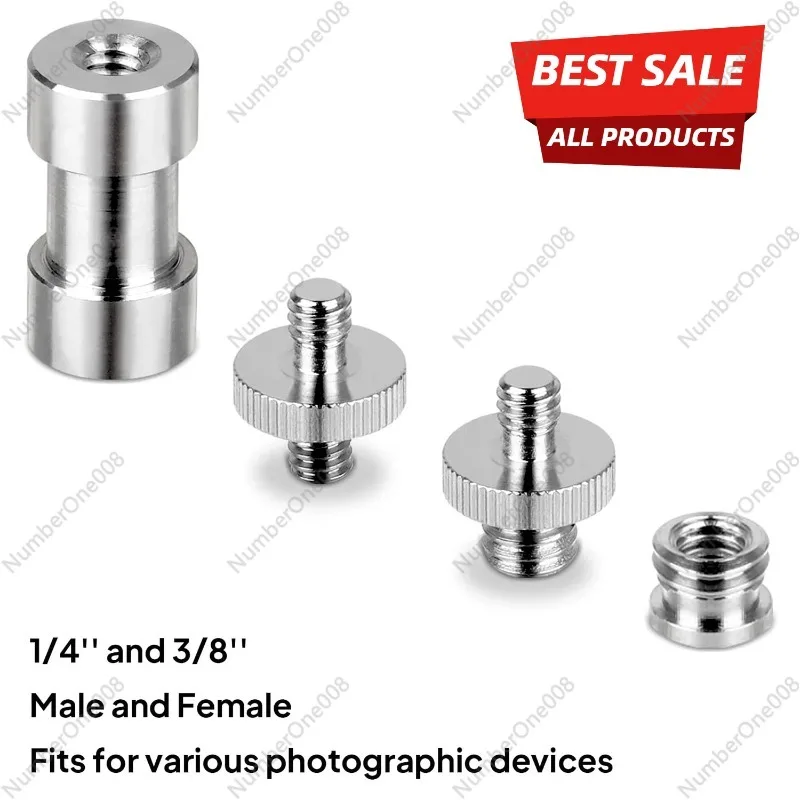 20PCS Camera Screw Set 1/4 to 1/4, 1/4 to 3/8 Screw Adapter Converter Threaded Screws Adapter Spigot Screw Mount Set