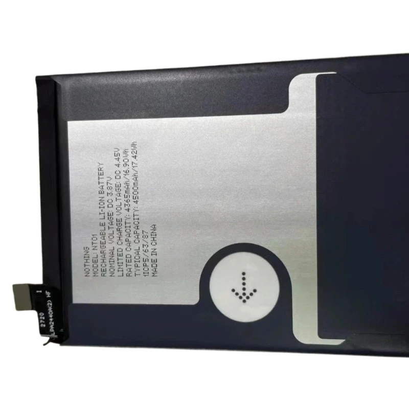 Newest NT01 3.87V 17.42Wh 4500mAh Li-ion Rechargeable Battery for Nothing Phone 1 High Quality Mobile Phone Replacement Battery