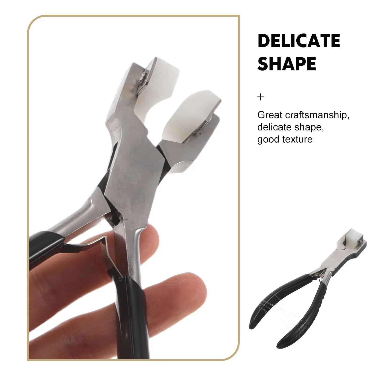 Crimp Bead Pliers Hand Tool Stainless Steel Soft Grip Ergonomic Jewelry Repair Beading Crafts Wire Wrapping Metalworking