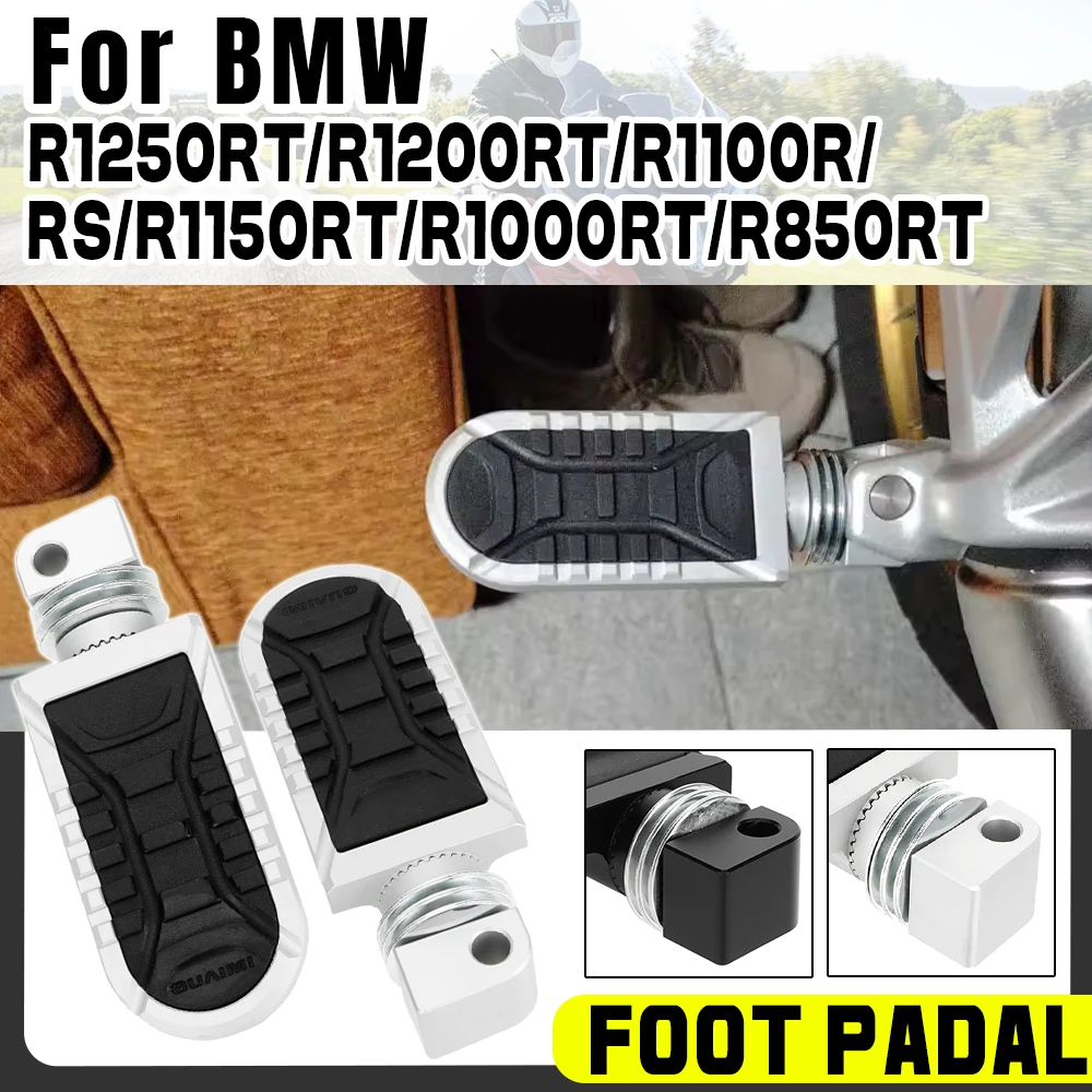 Motorcycle Rotatable Footrests Passenger Rear Foot Pegs Rests For BMW R 1250RT R 1250 RT R 1200RT LC R 1100R RS R 1150RT R 850RT
