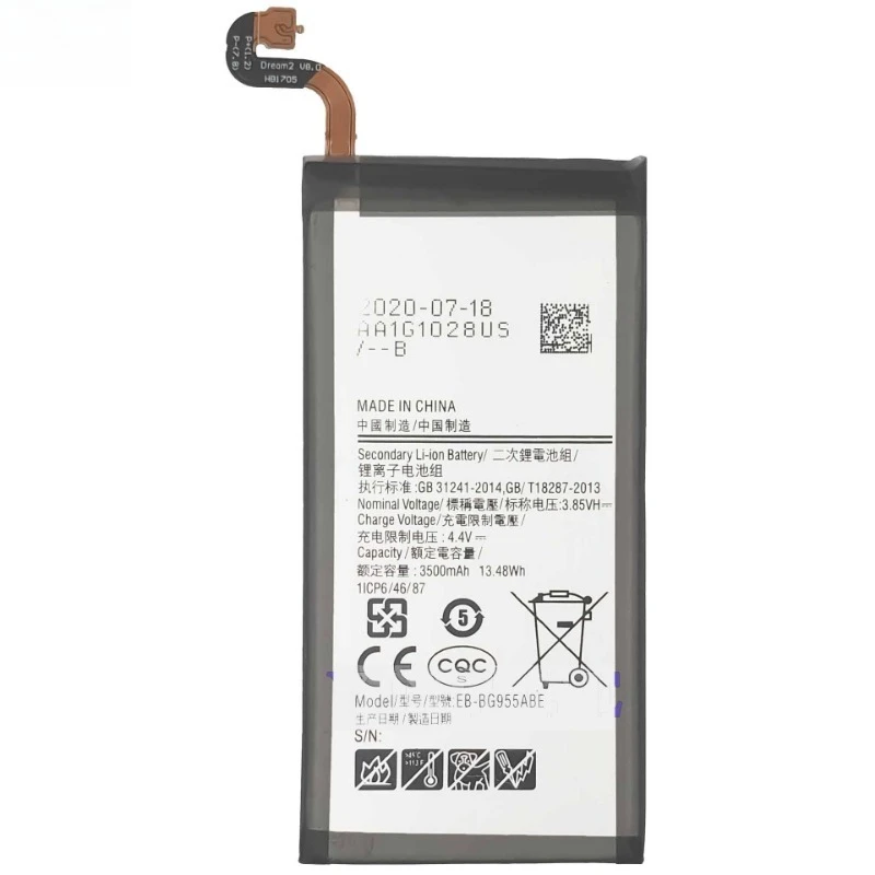 EB-BG955ABE High Quality Replacement Phone Battery 3.85V 3500mAh For Samsung Galaxy S8 PLus S8+ SM-G955FD SM-G955F Brand New