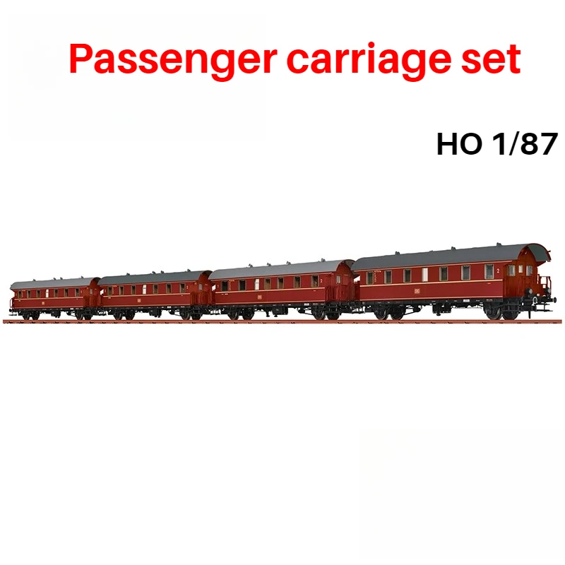 

HO Type 1/87 Train Model 46786 Bif-29/ABib-29/Bib-2 8 Passenger Carriages with Lights 4 Carriages Set Boy Toy Gift