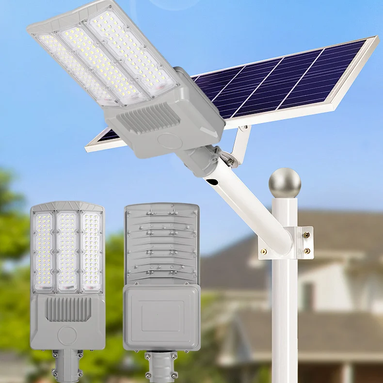 

Commercial Industrial Lighting IP65 Waterproof Solar LED Street Light Aluminum Outdoor Lighting Solar Street Lamps For Garden