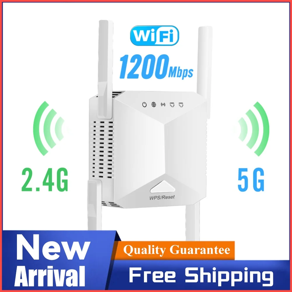 Long Range Band Network Extender External Four Antennas Signal Amplifier Signal Enhancement Simple To Setup
